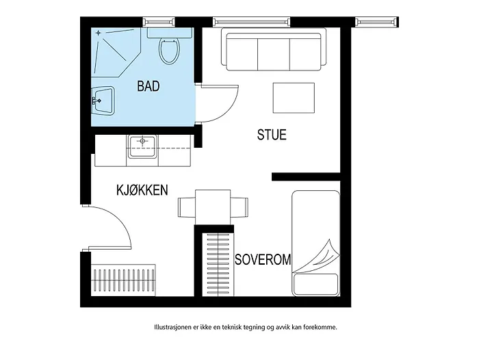 Hybelmotell Apartamento